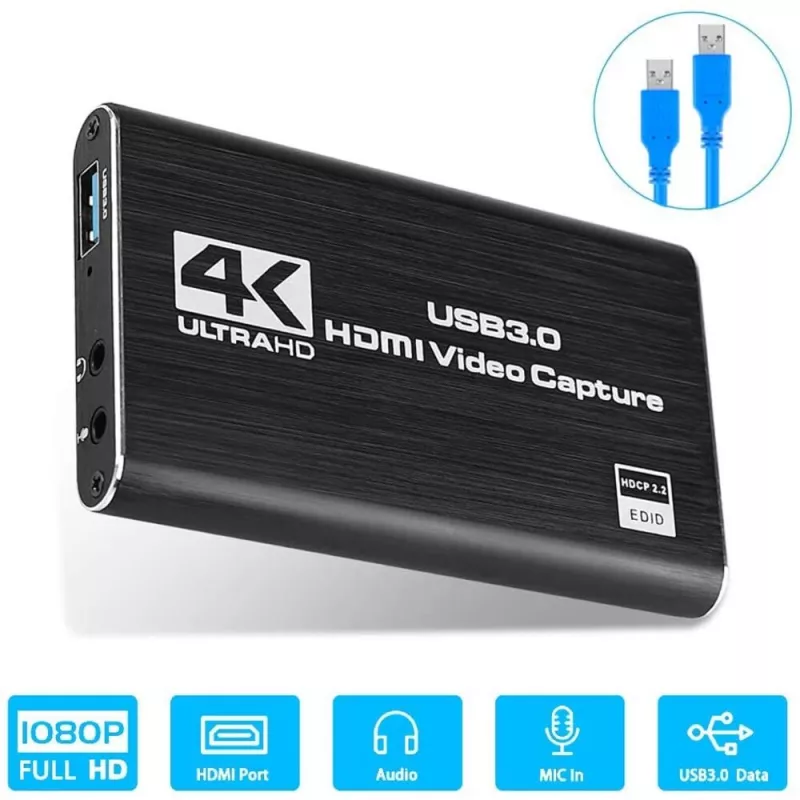 AY02_Metal внешнее устройство видеозахвата HDMI/USB
