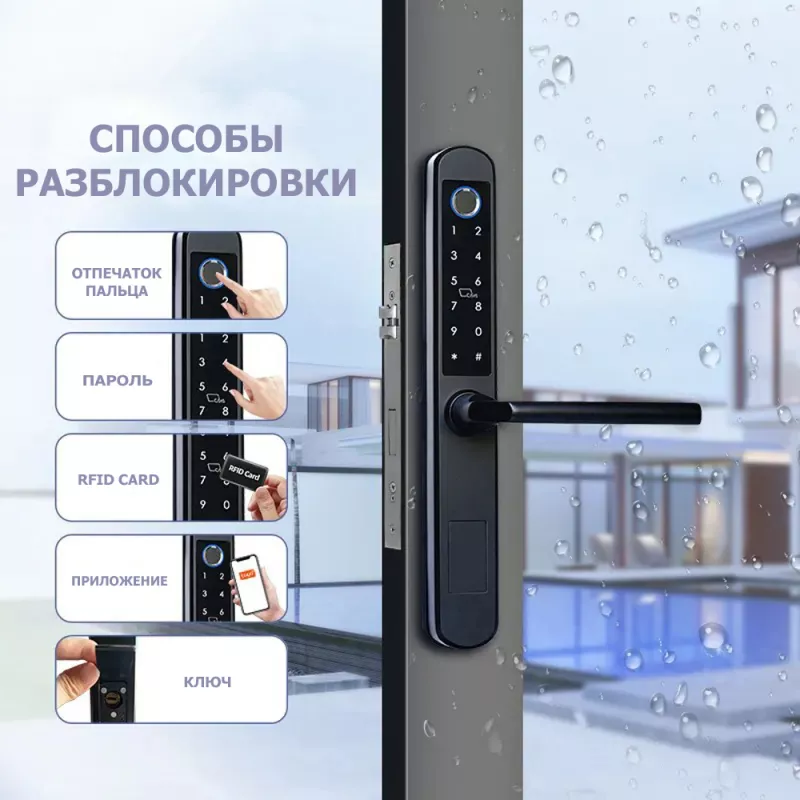 DSS DD5 дистанционный умный алюминиевый замок с отпечатками пальцев