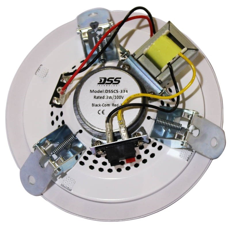 DSSCS-334 потолочный громкоговоритель 4'',  1,5/3/6 Вт/100В