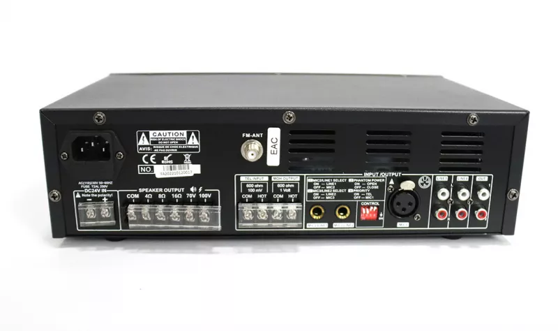 DSS-60E микшер-усилитель 60 Вт/100В, MP3, FM, Bluetooth, SD