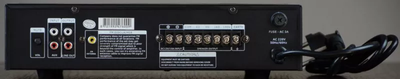 DSS-60MD микшер-усилитель MP3/SD/FM/Bluetooth, 60 Вт/100 В