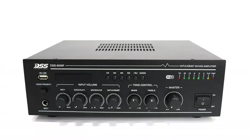 DSS-60WF усилитель 120 Вт/100В, WIFI, MP3, FM, Bluetooth, SD