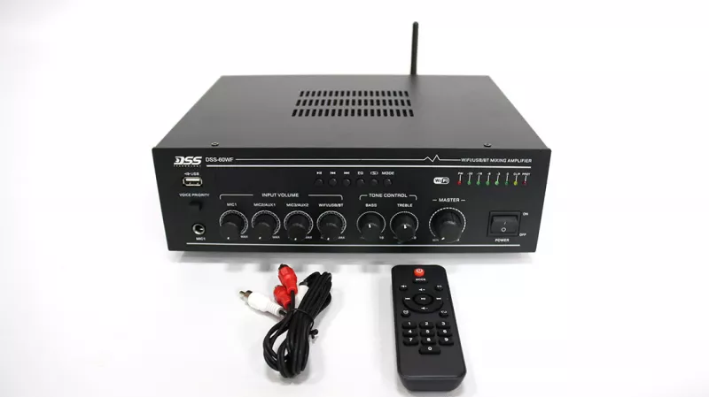 DSS-60WF усилитель 120 Вт/100В, WIFI, MP3, FM, Bluetooth, SD