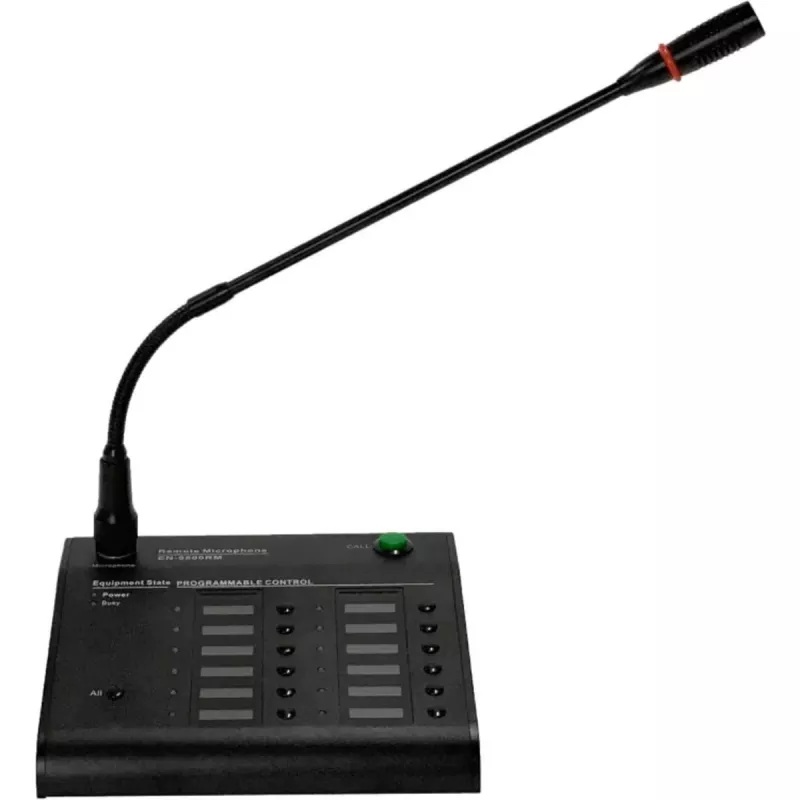 DSS-6500RM-EN пейжинговая микрофонная станция, 12 зон, черная