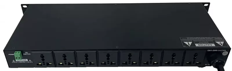 DSS -PS8 8 канальный секвенсор питания 6000 Вт, 8х10 А