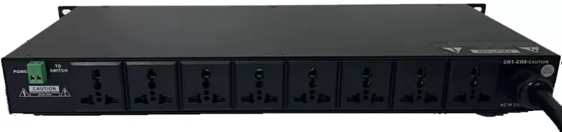 DSS -PS8 8 канальный секвенсор питания 6000 Вт, 8х10 А