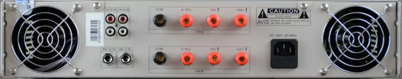 DSS VC-2x220 трансляционный усилитель 2х220 Вт/100В